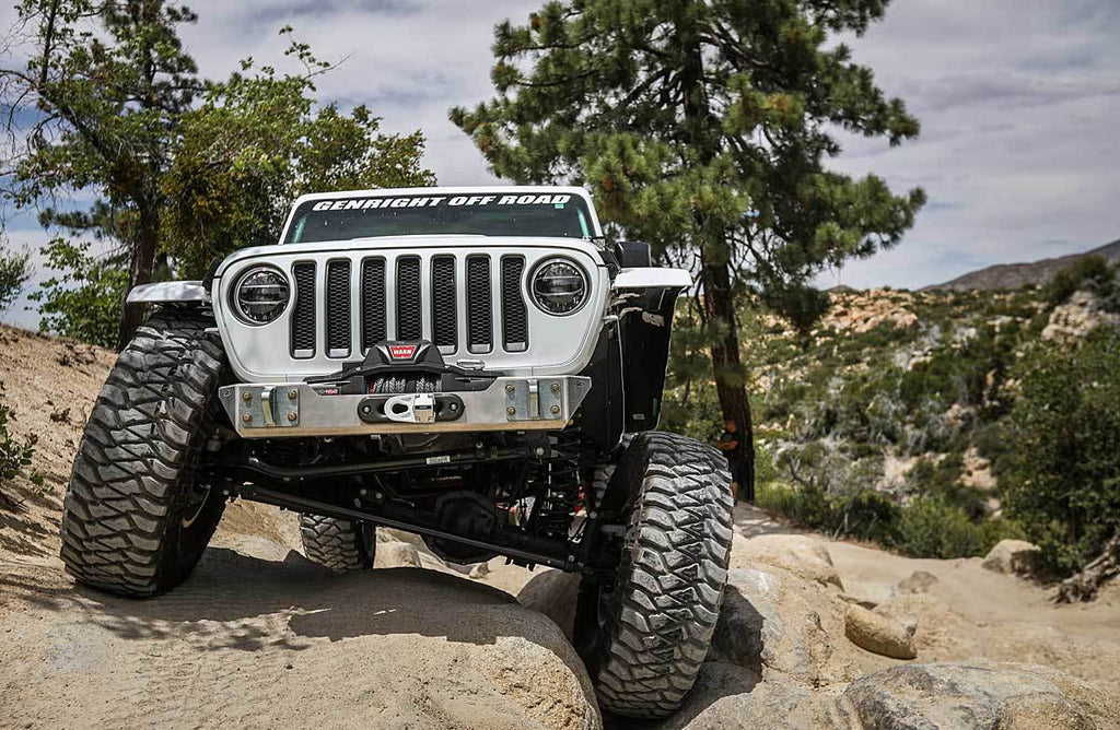 GENRIGHT OFFROAD  ULTRA Clearance Bumper w/NO Bar, Aluminum for 18-up Jeep Wrangler JL & 20-up Jeep Gladiator JT