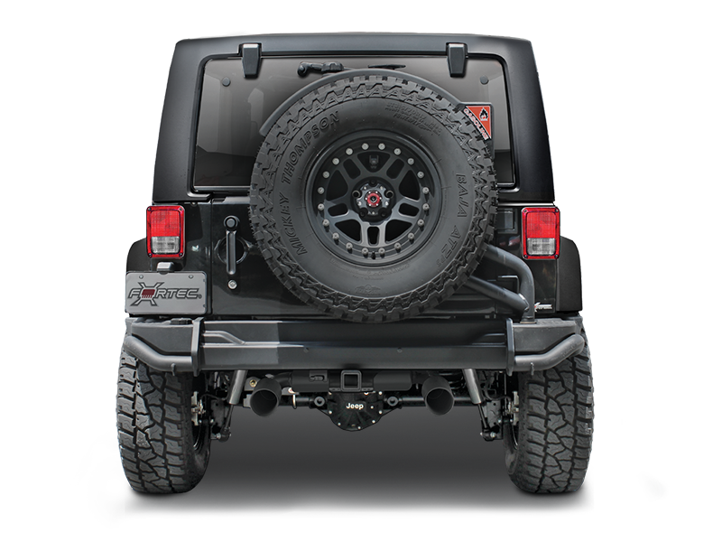 AEV Tire Carrier for AEV or Factory Rear Bumper in Textured Black for 07-18 Jeep Wrangler JK & JK Unlimited