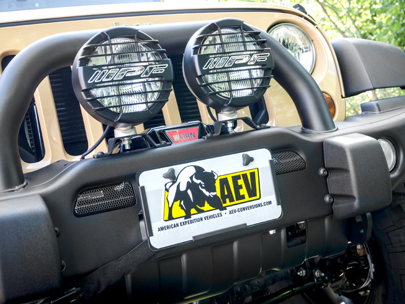 AEV Hawse Fairlead License Plate Mount Kit for 07-18 Jeep Wrangler JK & JK Unlimited