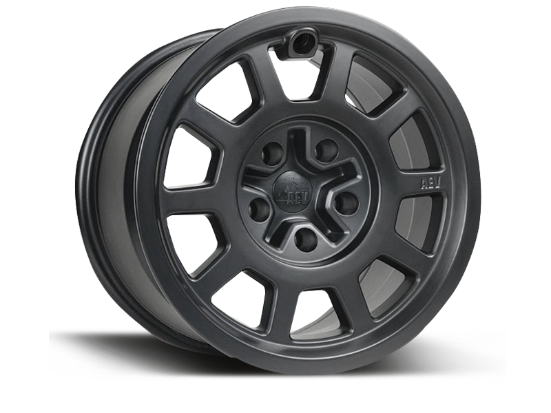 AEV Salta Wheel, Flat Black, 17x8.5, 5x5, Offset +10mm for 07-18 Jeep Wrangler JK & JK Unlimited
