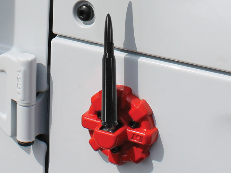 ANTENNA-X 50 Cal Black Billet 5.5-inch Ammo Antenna for (07-up) Jeep Wrangler JK & JL