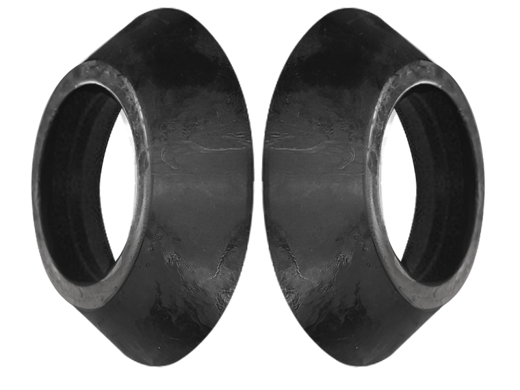 CROWN D-Ring Washers in Black (Pair)