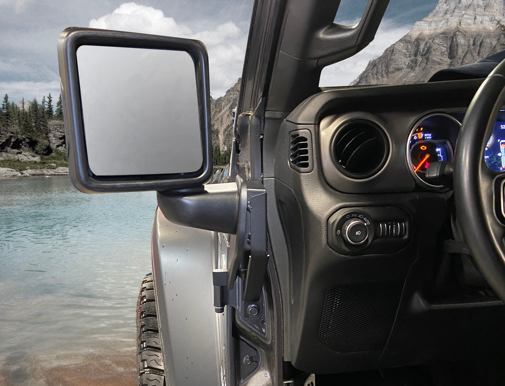 DIE-TECH Off-Road Mirror Brackets for 18-up Jeep Wrangler JL & JL