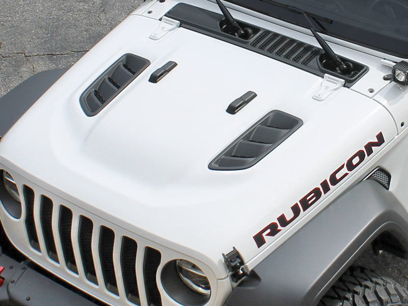 DV8 Rubicon Hood for 18-up Jeep Wrangler JL & JL Unlimited and 20-up Jeep Gladiator JT