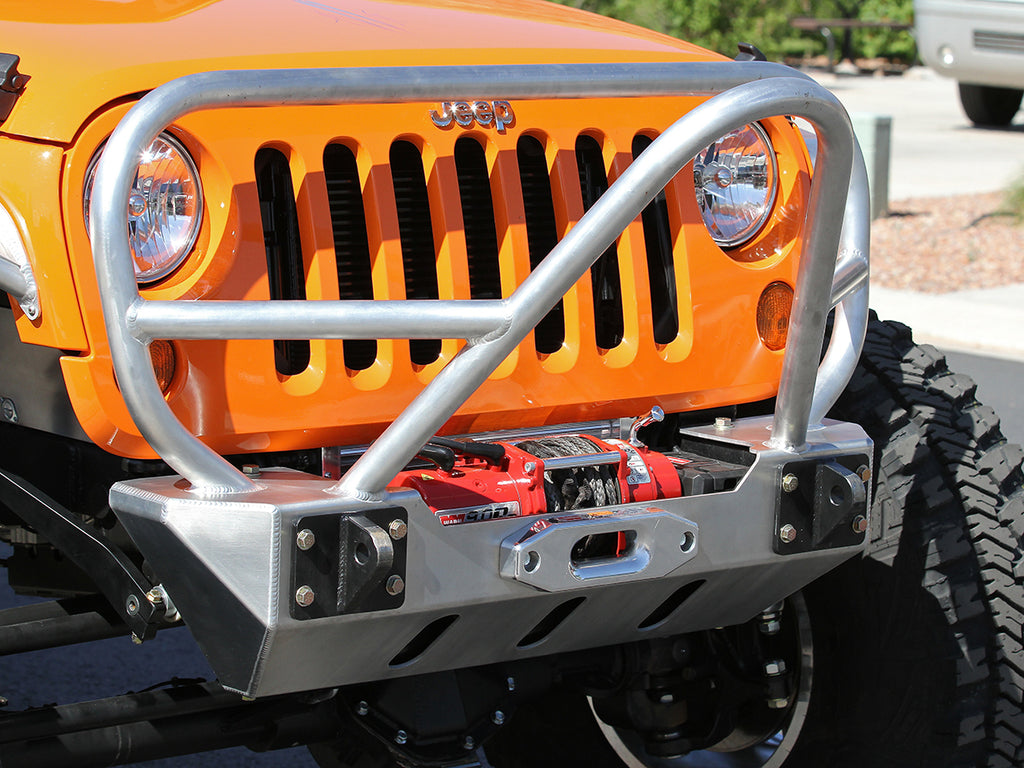 GENRIGHT OFFROAD Stinger w/ Front Grill Guard for 18-up Jeep Wrangler JL & 20-up Jeep Gladiator JT