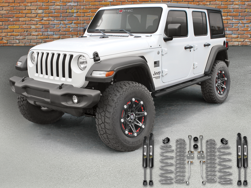 FORTEC 2.5” Suspension Kit by Rubicon Express with JKS Shocks 4-Door Only for 18-up Jeep Wrangler JL Unlimited