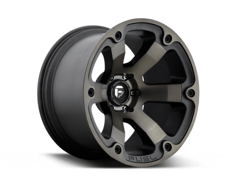 FUEL D564 "BEAST" Wheel in Satin Black with Dark Tint for 07-up Jeep Wrangler JK, JL & JT Gladiator