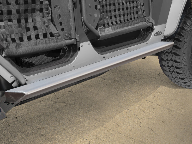 GENRIGHT OFFROAD Aluminum Rocker Guards for 07-18 Jeep Wrangler JK & J ...