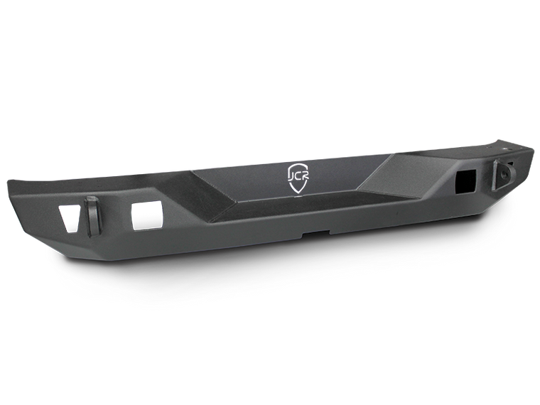 JCR OFFROAD Crusader Rear Mid Width Bumper, Textured Black for 07-18 Jeep Wrangler JK & JK Unlimited