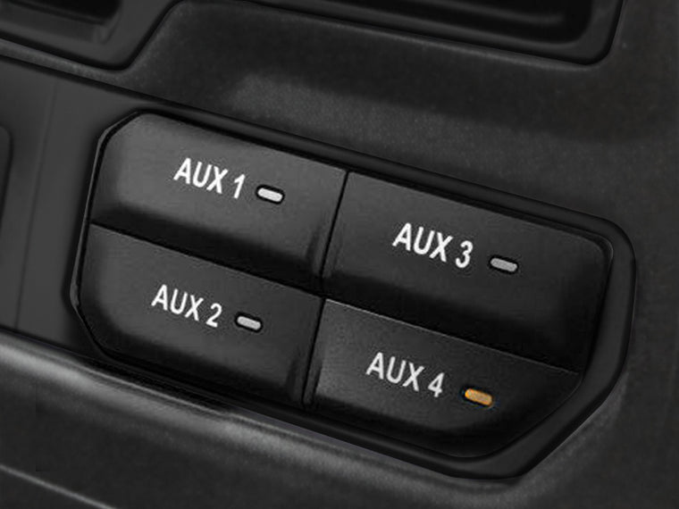 MOPAR Auxiliary Switch Bank w/ Chrome or Black Trim for 18-up Jeep Wrangler JL & JL Unlimited