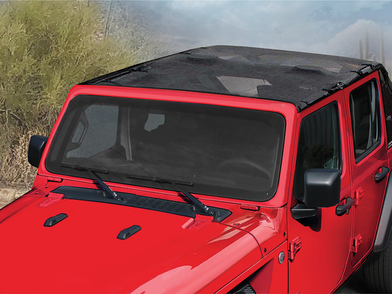 MOPAR Mesh Sun Bonnet Soft Top 4-Door Only for 18-up Jeep Wrangler JL Unlimited