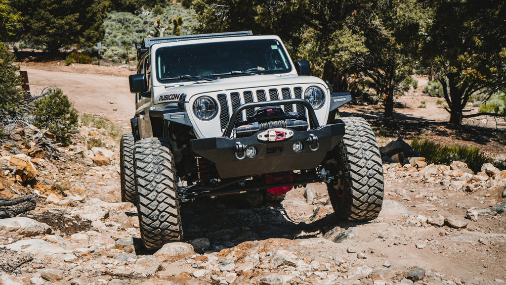 BODY ARMOR Front Bumper - Mid Stubby for 18-up Jeep Wrangler JL & JL Unlimited