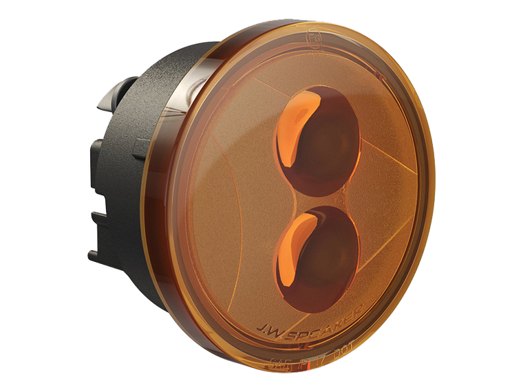 JW SPEAKER 12V DOT/ECE LED Round Turn Signals - 2 Light Kit for 07-18 Wrangler JK & JK Unlimited