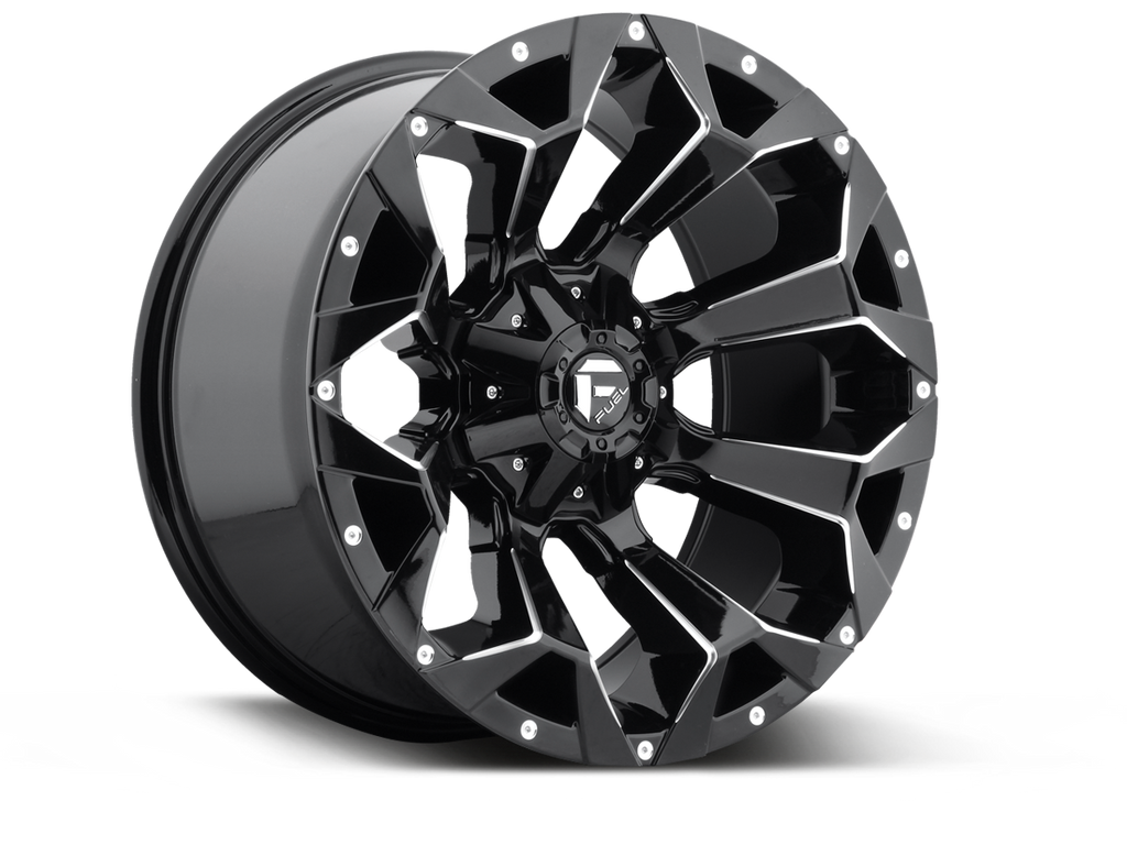 FUEL D576 "ASSAULT" Wheel in Gloss Black & Milled for 07-up Jeep Wrangler JK, JL & JT Gladiator