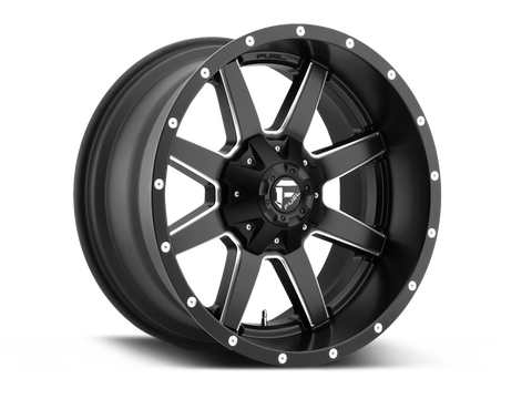 FUEL D538 "MAVERICK" Wheel in Satin Black & Milled Spokes for 07-up Jeep Wrangler JK, JL & JT Gladiator