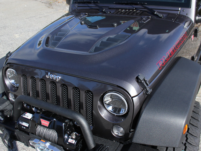 Jeep Wrangler Rubicon Hood Decals - Topo Trail Map Graphics For JK Models (2007-2018 - Foto 4