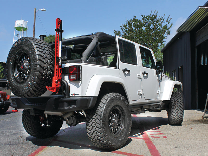 N-FAB Predator Pro Nerf Steps, 100% Full Aluminum, Textured Black, 4-Door Only for 07-18 Jeep Wrangler JK Unlimited