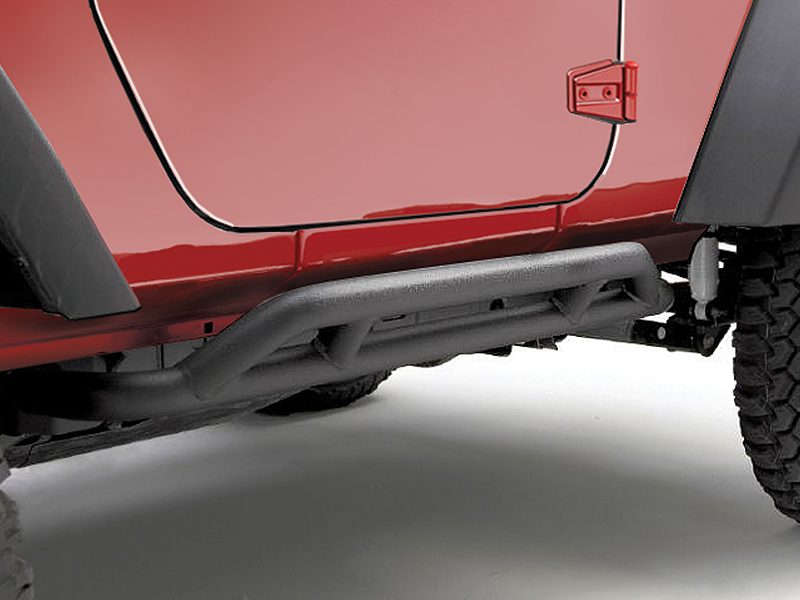 RUGGED RIDGE RRC Side Rocker Guards, Textured Black, Pair (=SB 76643 ...