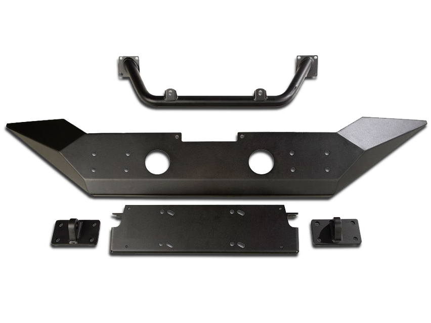 RUGGED RIDGE Spartan Front Bumper, HCE, with Overrider for 18-up Jeep Wrangler JL & JL Unlimited