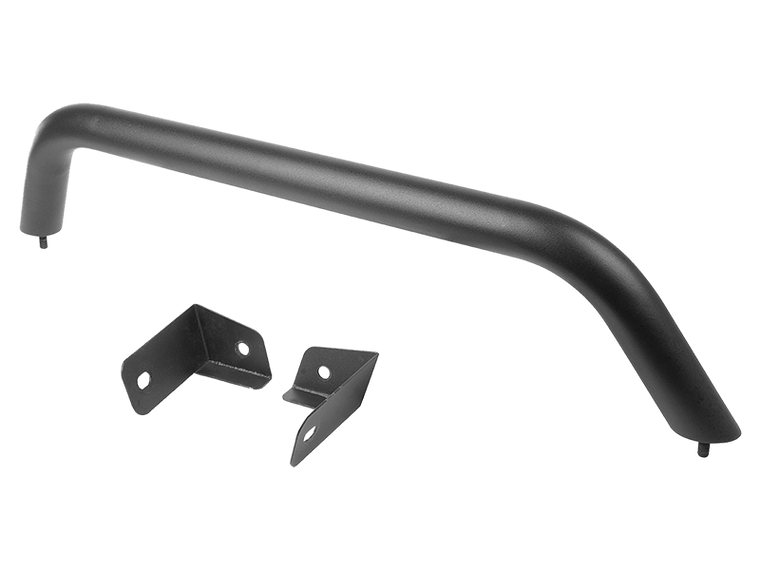RUGGED RIDGE Arcus Front Bumper Tube Overrider, Black; 18-up Jeep Wrangler JL and 20-up Jeep Gladiator JT