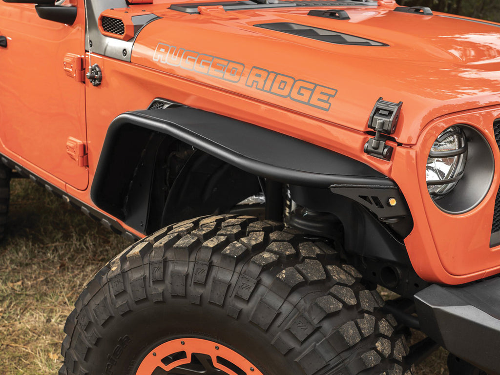 RUGGED RIDGE Steel Tube Fenders for 18-up Jeep Wrangler JL and JL Unlimited