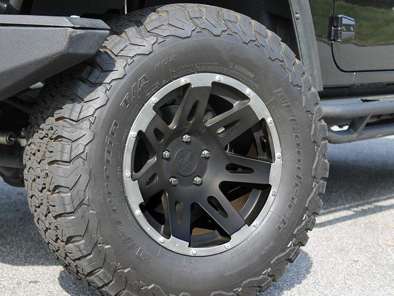FORTEC Hub Centric F1 Wheel in Satin Black - Machined Lip for 07-18 Jeep Wrangler JK & JK Unlimited
