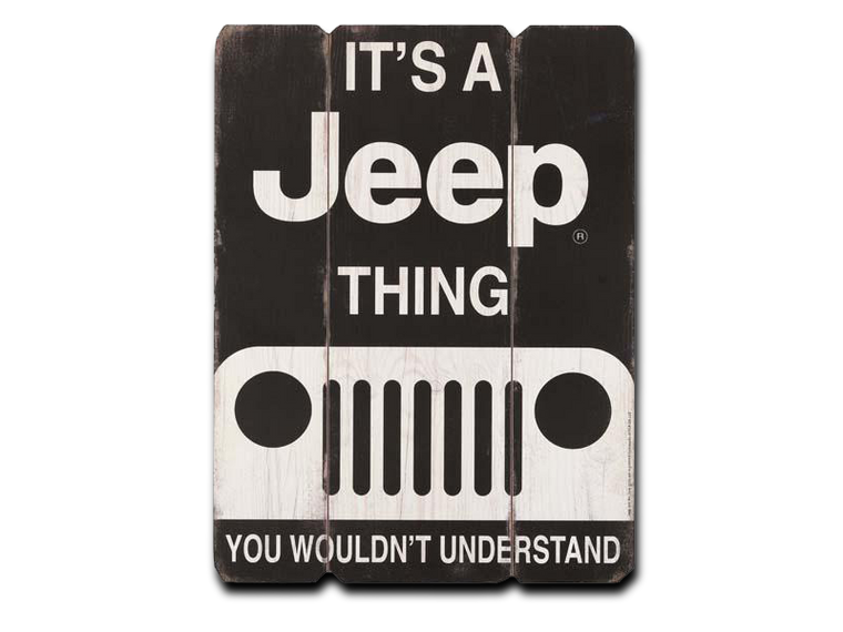 IT'S A JEEP THING WOOD WALL ART, Size: 12