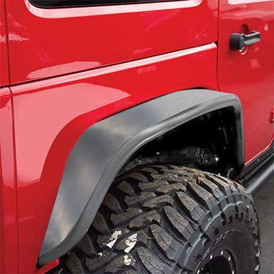 POISON SPYDER Crusher Tubular Flat Fenders for 07-18 Jeep Wrangler JK & JK Unlimited