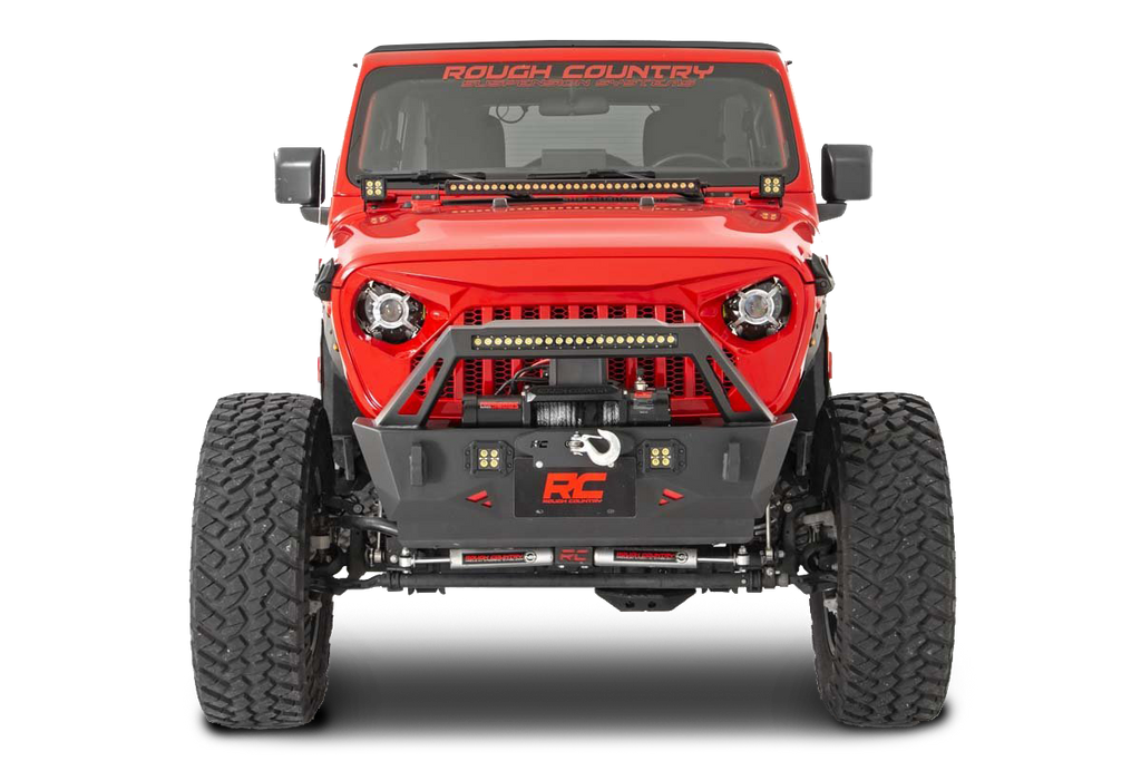 Rough Country Angry Eyes Replacement Front Grille for 18-up Jeep Wrangler JL and 20-up Gladiator JT