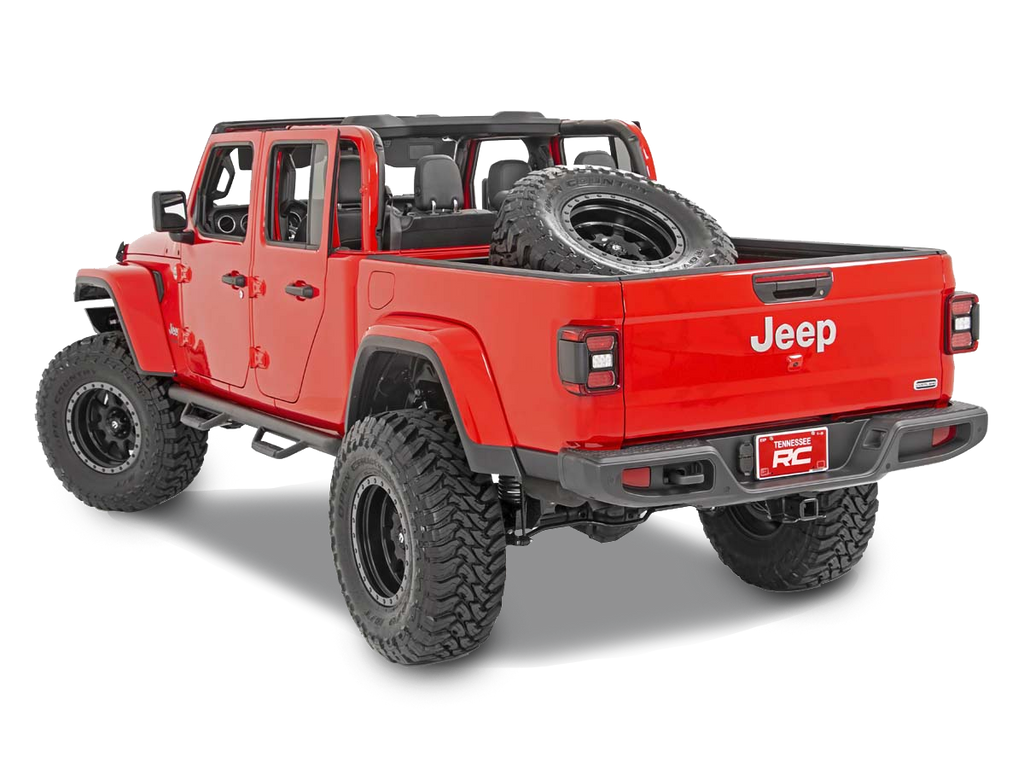 ROUGH COUNTRY Bed Mounted Tire Carrier for 20-up Jeep Gladiator JT