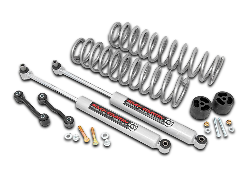 Jeep Gladiator JT Rough Country 2.5in Suspension Lift Kit w/ V2 Shocks | 64870