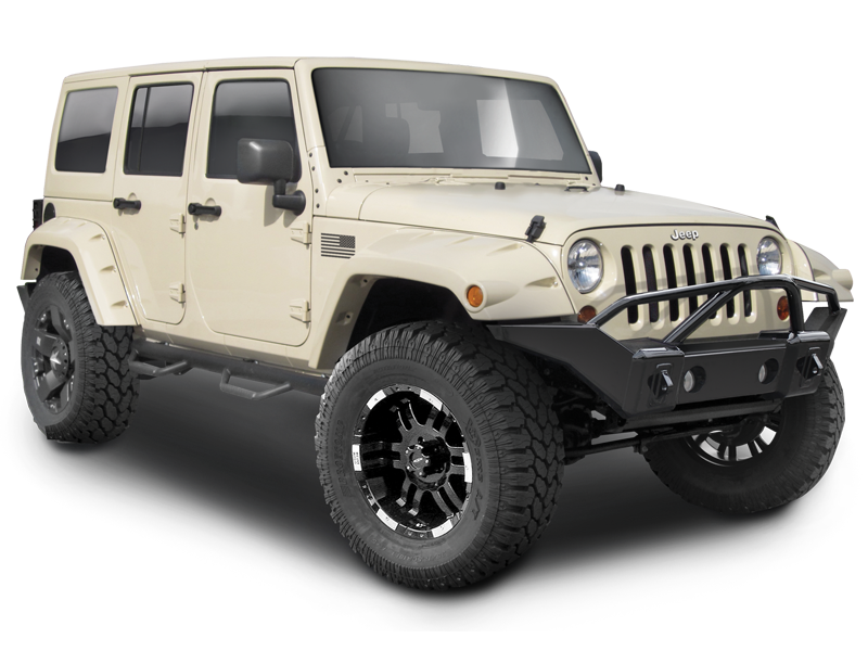 RAMPAGE PRODUCTS Marathon Front Bumper in Textured Black with Grille Guard for 07-18 Jeep Wrangler JK & JK Unlimited