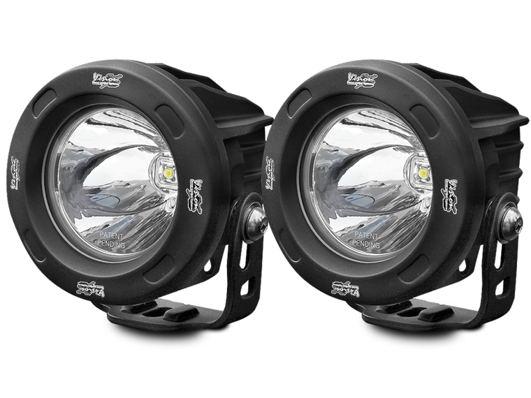 VISION-X 3.25” Optimus Driving Lights Black for 18-up Jeep Wrangler JL & JL Unlimited