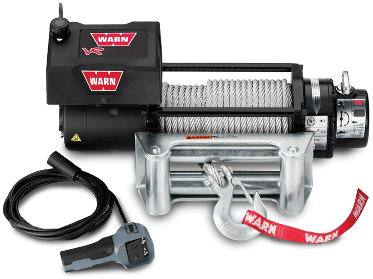WARN VR 8000, 10000, 12000 Series Self-Recovery Winch with Synthetic Rope or Steel Cable