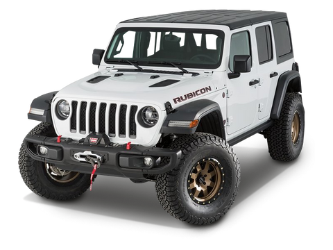 WARN Winch Carrier Kit (Rubicon Bumper Only) for 18-up Jeep Wrangler JL & JL Unlimited